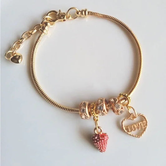 CHARM BRACELET "STRAWBERRY"