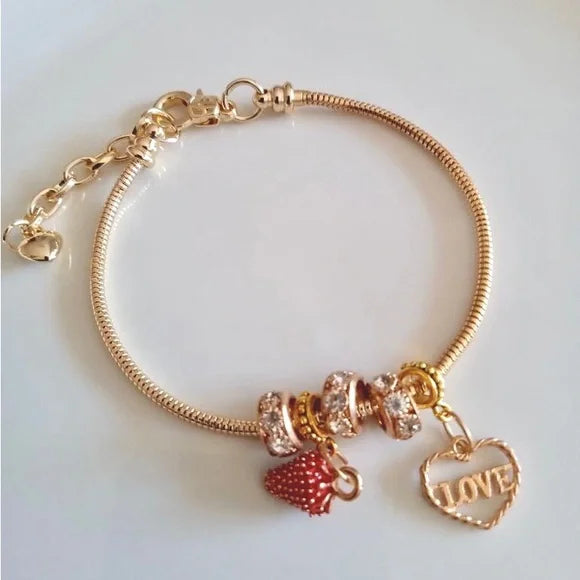 CHARM BRACELET "STRAWBERRY"