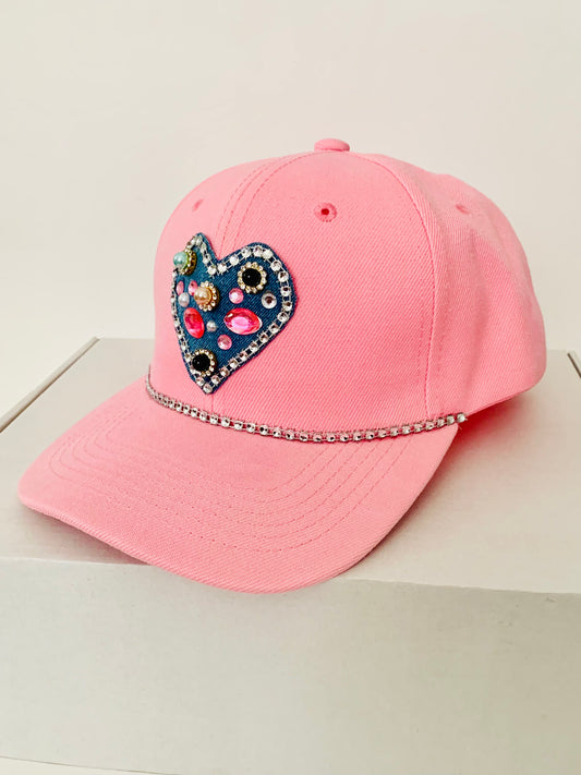 EMBELLISHED CAP "HEART"