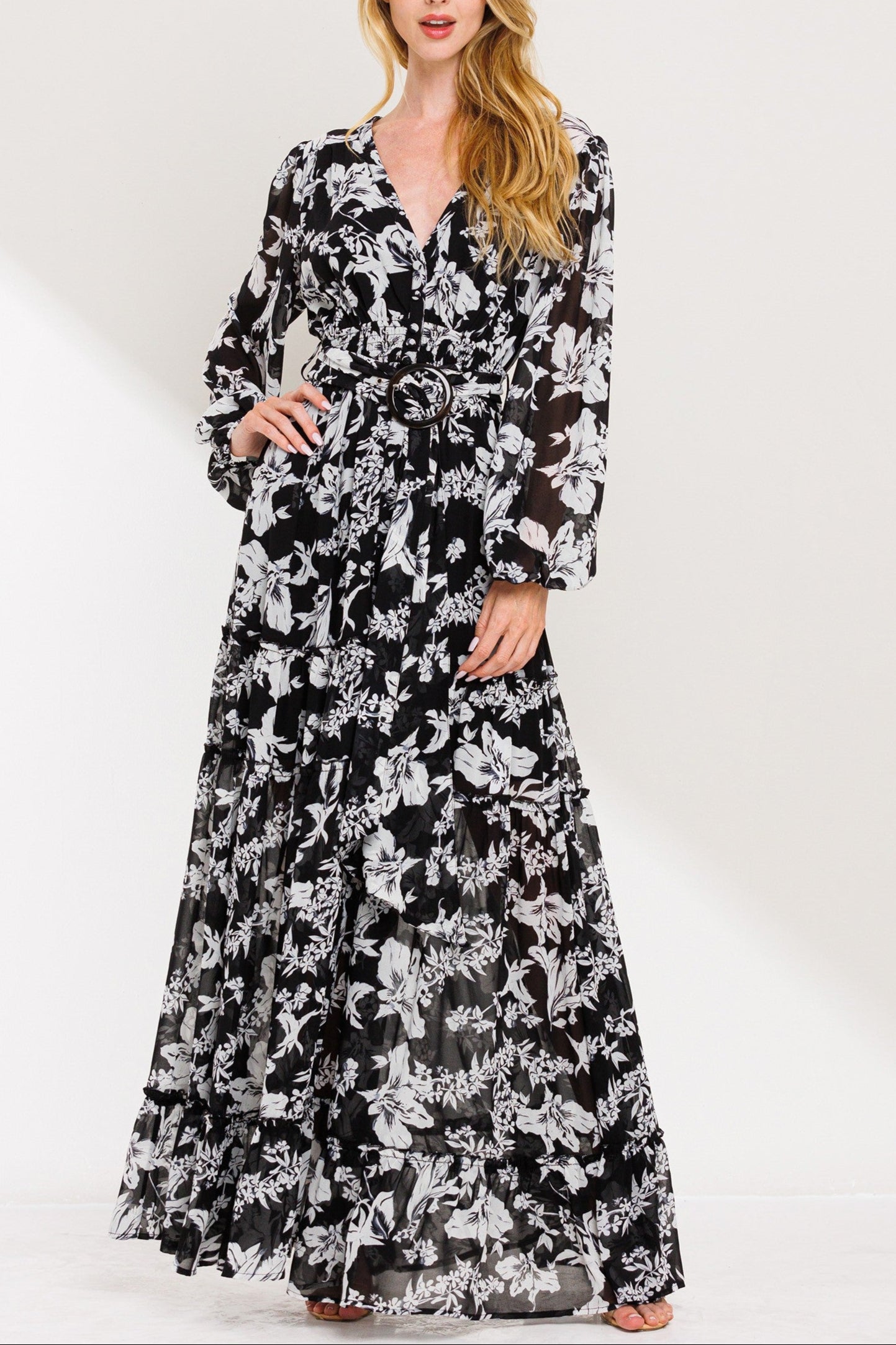 Floral Print Maxi Dress