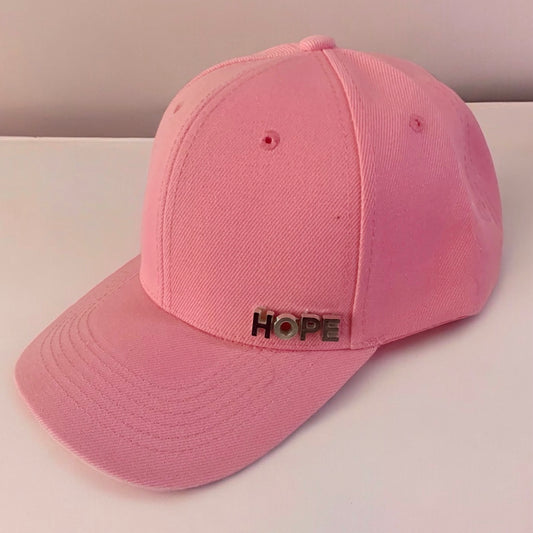 BASEBALL CAP HOPE EMBELLISHED.  PACKAGE 6 CAPS. $14.90 UNIT PRICE