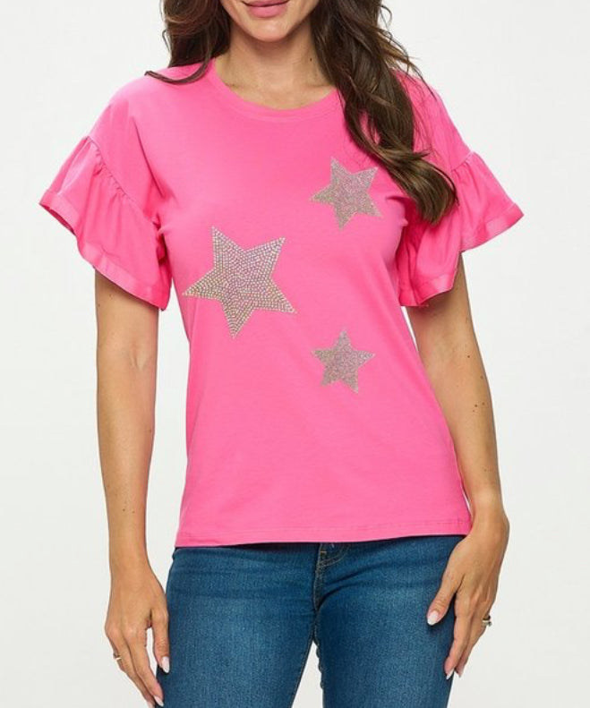 GRAPHIC TOP T2058. PACKAGE 3 TOPS 1S 1M 1L. $8.90 UNIT PRICE