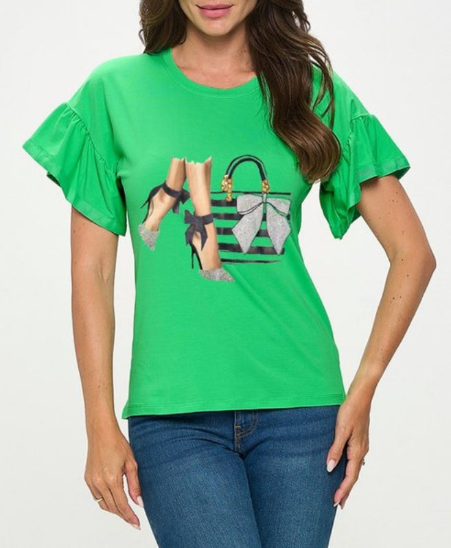 GRAPHIC TOP T2049. PACKAGE 3 TOPS 1S 1M 1L. $8.90 UNIT PRICE