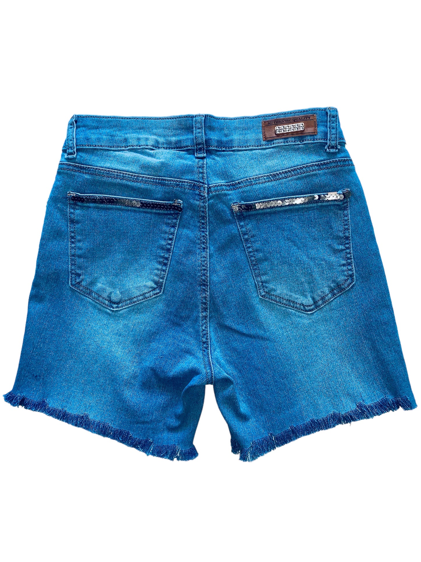 SHORTS JEANS EMBELLISHED J4334.  PACKAGE 6 PIECES. 1S 2M 2L 1XL.  $18.90  UNIT PRICE