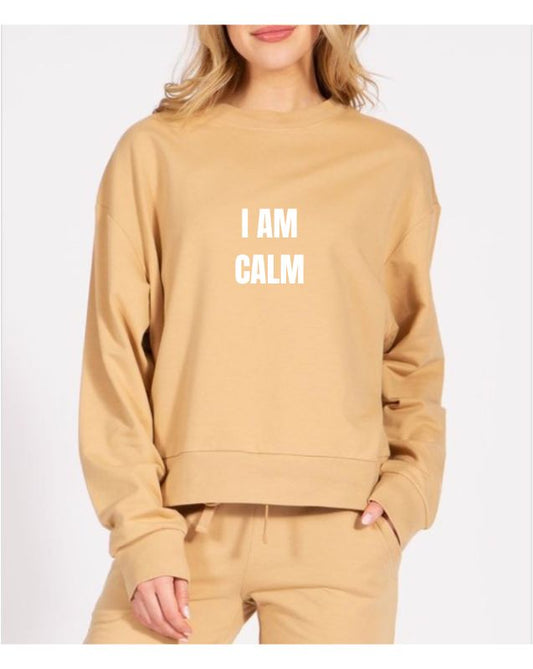 GRAPHIC SWEATSHIRT I AM CALM