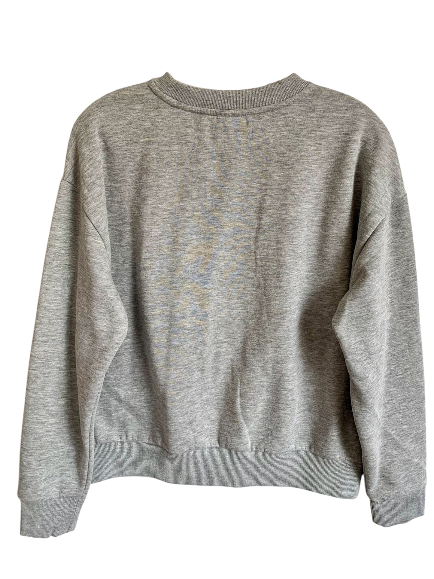 EMBELLISHED SATIN RIBBONS PULLOVER GRAY SWEATSHIRT. PACKAGE 3 SWEATSHIRTS 1S 1M 1L. $41.70